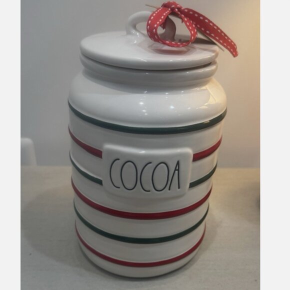 Rae Dunn COCOA ceramic canister New release - Picture 2 of 5